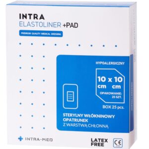 ELASTOLINER+PAD tampon absorbant pansament 10cm x 10cm 25pcs